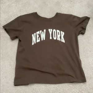 TWO John Galt Brandy Melville T-shirts